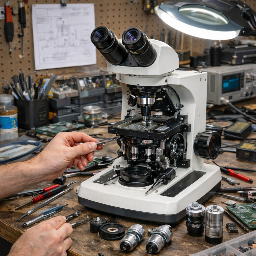 Xcazer Electronics propose la réparation de microscopes toutes marques